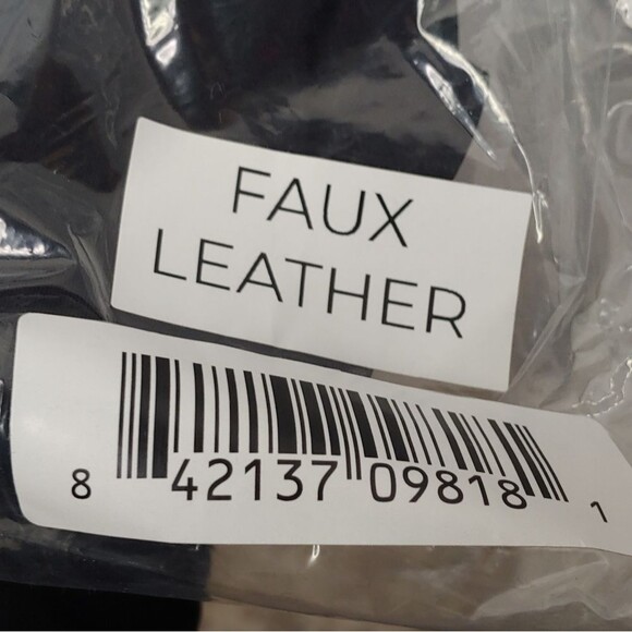 Laila Ali Faux Leather Side Panel Leggings NEW - Picture 11 of 13